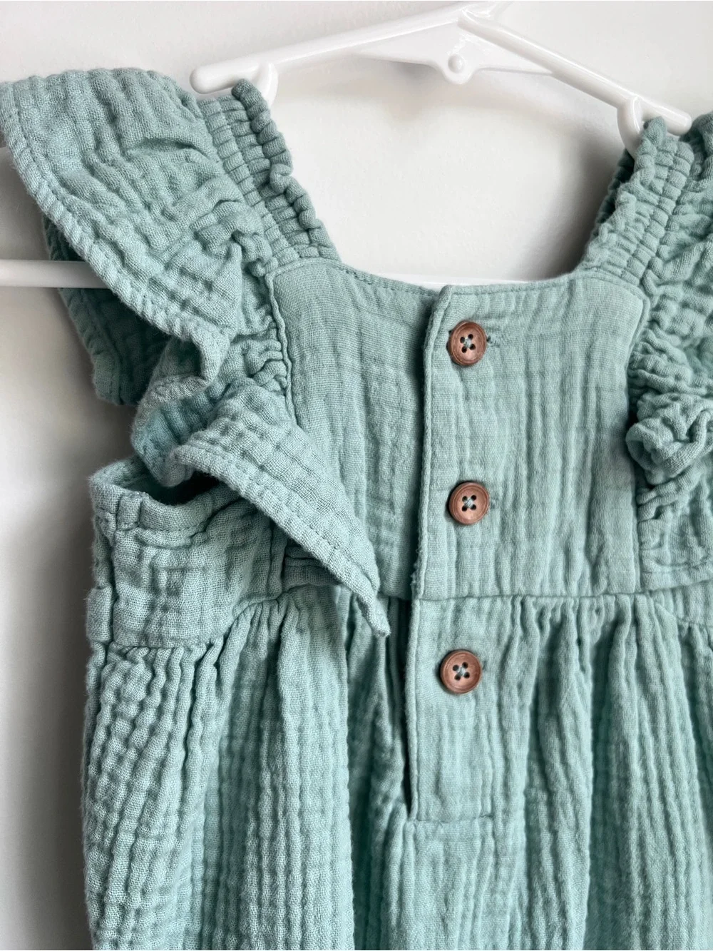 Carter’s Just One You Gauze Ruffle Jumpsuit | 3M Baby Girl Outfit